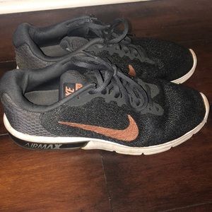 Rose Gold and Black Nike Air Max 9.5